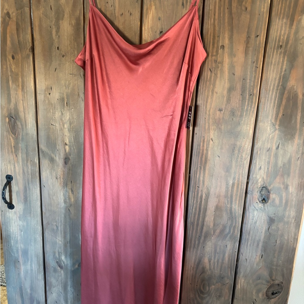 Express Women’s Slip Dress Dusty Pink Spaghetti Strap